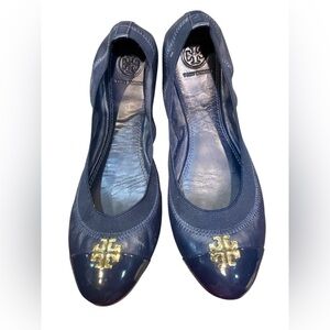 Tory Burch Women's Blue Ballet Flats